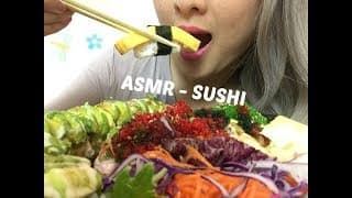 ASMR SUSHI (EATING SOUNDS) NO TALKING - Lets Eat