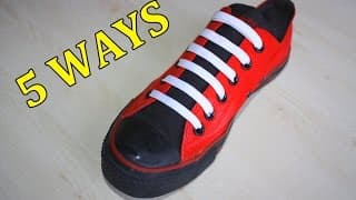 5 Creative Ways to fasten Shoelaces | MrGear