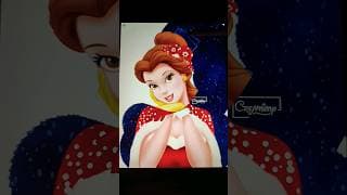 Disney Christmas 🎀 #disney #glowup #art #digitalart #artist #transformation #merrychristmas #shorts
