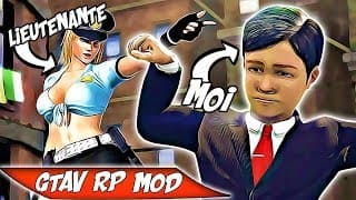 UN GAMIN DE 7 ANS FAIT DU SALE A LA LIEUTENANTE DANS LA VOITURE ! GTAV RP MOD #50