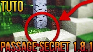 PASSAGE SECRET 1.8.1 FACILE! | Minecraft