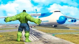GTA 5 Mods - Hulk vs Plane
