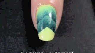 Alligator green single chevron scaled gradient