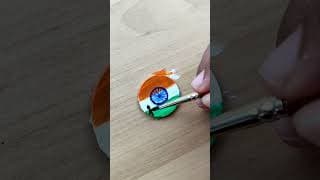 Happy independence Day Painting On Coin - 40M+ views  |  Shay Art #shayart  #shorts #viral #trending