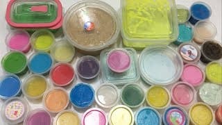 Mixing All My Slimes !! Relaxing Slimesmoothie Satisfying Slime Videos #1