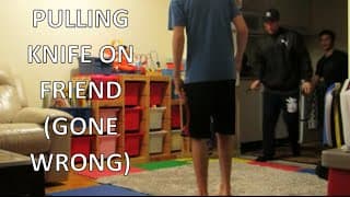 PULLING KNIFE ON FRIEND PRANK (GONE WRONG!!!)