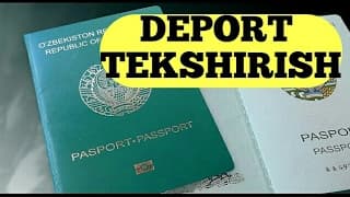 ДИККАТ! ! !  ДЕПОРТ-ЗАПРЕТ  ТЕКШИРИШ