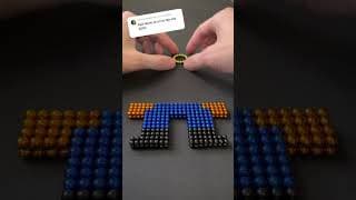 Faire un Pixel Mario avec 1000 billes aimantées 🧲❤️🔥