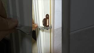 Great Life Hack for Doors! How to Securely Lock a Door if the Lock is Broken #diy #doors #tricks