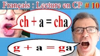 Lecture rapide CP en français : Ne plus confondre ch et g # 10