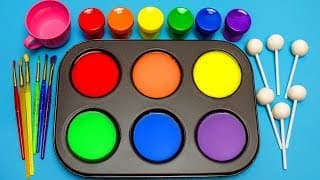 How To Make Frozen Paint with Rainbow Colors Tube