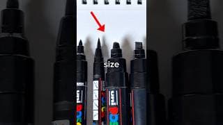 Drawing, But with EVERY Marker size… (#shorts)