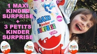 [OEUF] Maxi Kinder Surprise Disney Princess , 3 Kinder Surprise - Kinder Surprise eggs