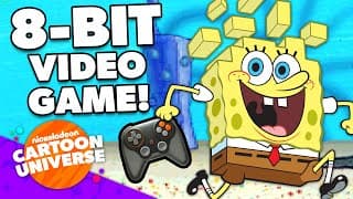 SpongeBob Video Game: 8-Bit Game Adventure Compilation! 🎮 | Nicktoons
