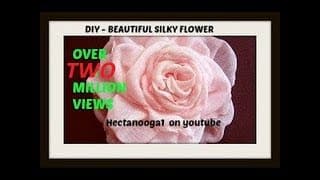 How to make a beautiful silky flower. Fabric flower tutorial