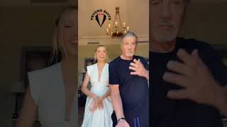 A Perfect Father-Daughter Duo! 💕 #sylvesterstallone #love #hollywood