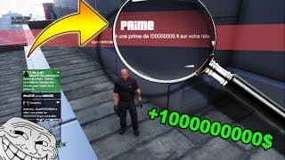 JE METS UNE PRIME DE 1 000 000 000$ SUR MA TÊTE ET ESSAYE DE SURVIVRE - GTA5 TROLL MOD