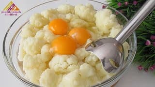 Pratik ve Lezzetli 👌 şimdiye kadar yediğim en LEZZETLİ KARNABAHAR TARİFİ 😋HIZLI TARİF💖💖