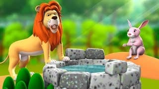 Rabbit and the Lion 3D English Animated Stories - English Moral Bedtime Stories for Kids
