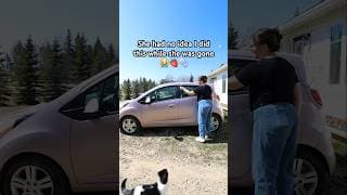 I surprised my daughter by making her very first little car cute, clean & cozy while she was away! 🍓