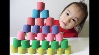 Learn Colors Kinetic Sand Bars Column Surprise Toys How To Make For Kids  Color For Children