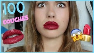 100 COUCHES DE ROUGE À LÈVRES