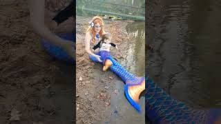 Baby Mermaid Wants in Water #shorts #mermaidlife #mermaid #toddler #canada #parenting