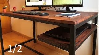 Fabrication d'un Bureau de Style Industriel (1/2)
