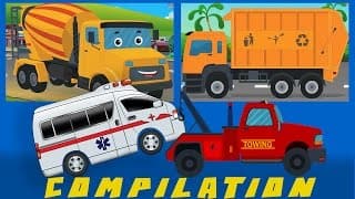 Cars And Heavy Vehicles | kids videos | learn street vehicles | COMPILATION