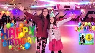 Deema's 8th birthday party! Roller Skate party