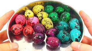 How to make colorful bird eggs