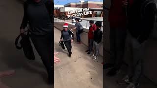 This school cheers on an awesome student 👏