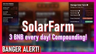 [HOT🔥] - I PUT 21 BNB INTO THIS BNB FARM! - SolarFarm fastest growing bnb farm!