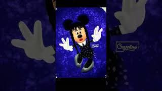 Wednesday version Minnie 😱 #digitalart #disney #minnie #art #transformation #artwork #artist #shorts