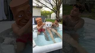 WE DRANK BALLERINA CAPPUCCINA IN HOT TUB!!