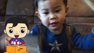 Episode1 Toddler CAPTAIN AMERICA vs Amazon Box