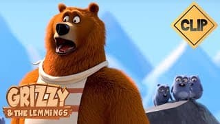 Course poursuite Grizzy VS Lemmings pour la pâte à  tartiner ! - Grizzy & les Lemmings