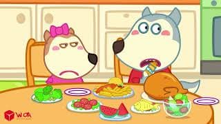 Oh No! Muscle Wolfoo is Locked in Prison! - Healthy Food vs Junk Food | Wolfoo Channel New Episodes