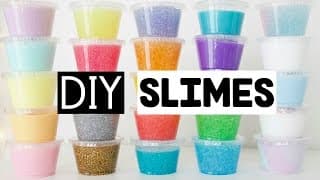 MAKING 25 AMAZING DIY SLIMES - Four EASY Slime Recipes!