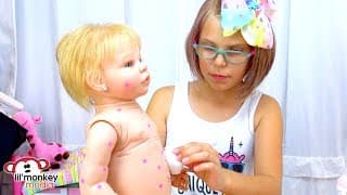 My Reborns! Adeline Gets Chickenpox! Reborn Babies Get Sick!