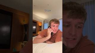 The first thing I do in a hotel room🤫 w Carter Kench #shorts