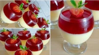 حلى كاسات الجلى والكاسترد حلى سهل وبسيط وطعم وشكل ولااروع