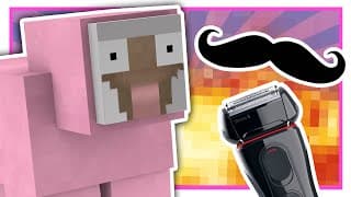 PINK SHEEP SHAVES HIS MUSTACHE?! | Minecraft (Q&A)