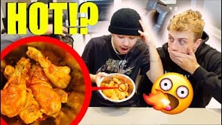 I fed my friends SUPER HOT WINGS and they almost FAINTED!