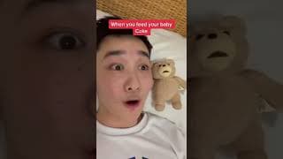 Feeding your baby coke