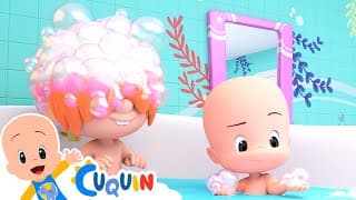 Bath Song with Cuquin - Songs for babies with Cleo and Cuquin | Songs for Kids