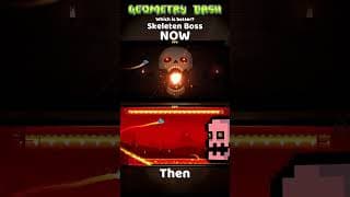 Skeleton BossFight: 2025 vs 2017 | Geometry Dash #shorts