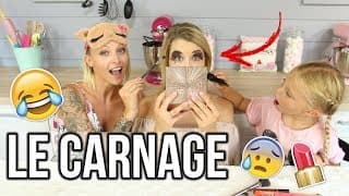 ROXANE ET LOUANE ME MAQUILLENT À L'AVEUGLE ET ÇA "TOURNE MAL" 😂 FT. L'ATELIER DE ROXANE