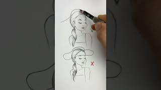 How to draw hat❤️| Satisfying Créative Art That At Another Level Part #Shorts #art #draw #drawing