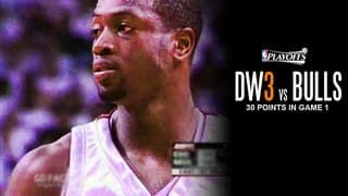04.22.2006 - Dwyane Wade vs Bulls 30pts R1G1 (11ast/2blk + 14 4th QTR PTS) / 2006 Playoffs